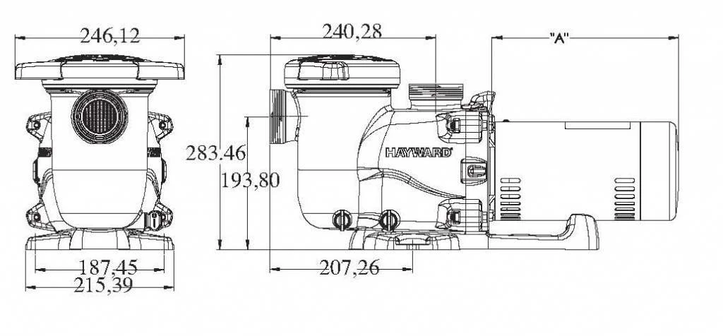 Hayward Max Flo XL 14,5 M³/u, 380V SP2310XE163 3 Hayward Max Flo XL 14,5 M³/u, 380V SP2310XE163 - Afbeelding 3