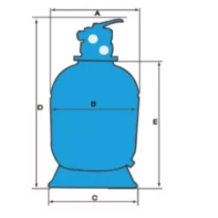 Hayward Pro Zandfilter Top Topmount 14m³/h -Hayward Sales pro zandfilter top topmount 14m3 h 2